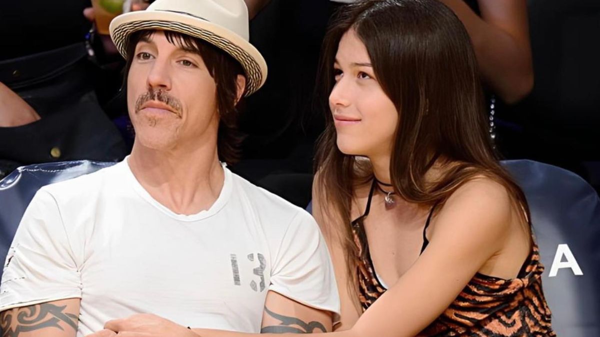 Anthony Kiedis with his ex-girlfriend Helena.