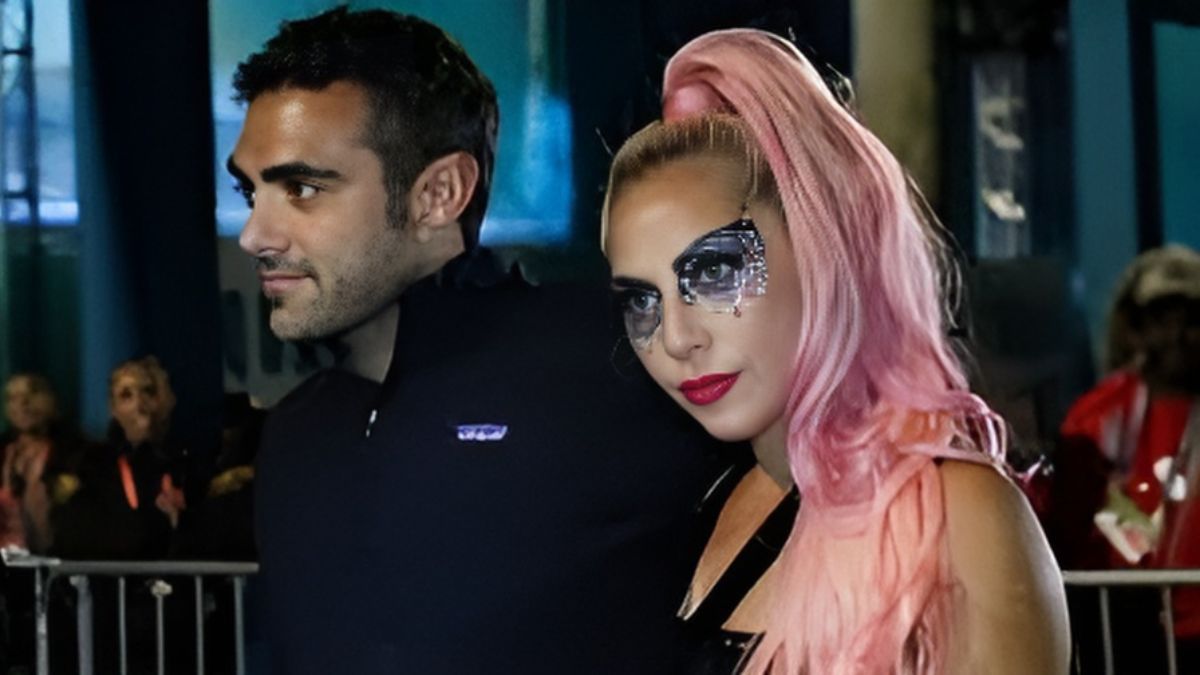 Lady Gaga with her fiance Michael Polansky