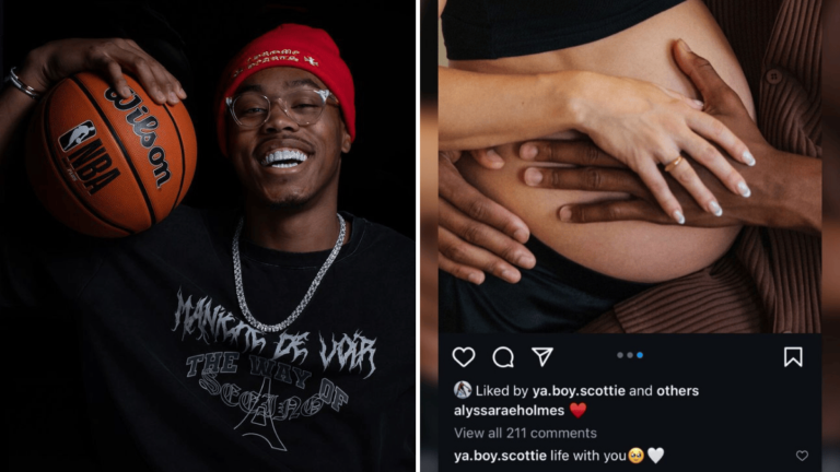 Scottie Barnes made his 33-years white girlfriend Alyssa Rae Holmes pregnant!