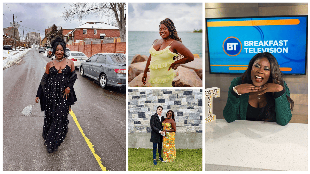 an image collage of Stephanie Henry who exited from Breakfast Television