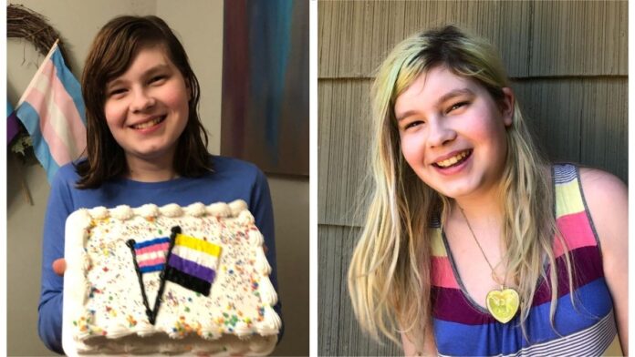 Avery Jackson holding a birthday cake