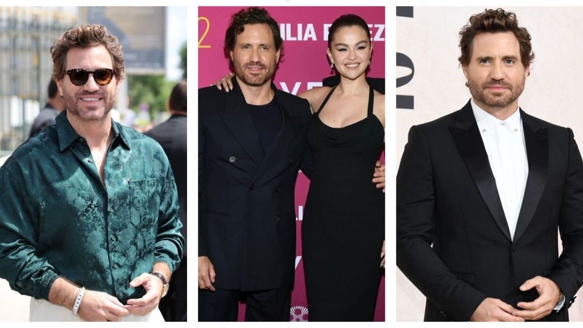 Edgar Ramirez standing with Selena Gomez