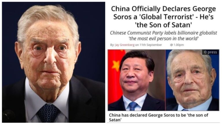 False rumors of China officially declaring George Soros a global terrorist goes viral once again online!