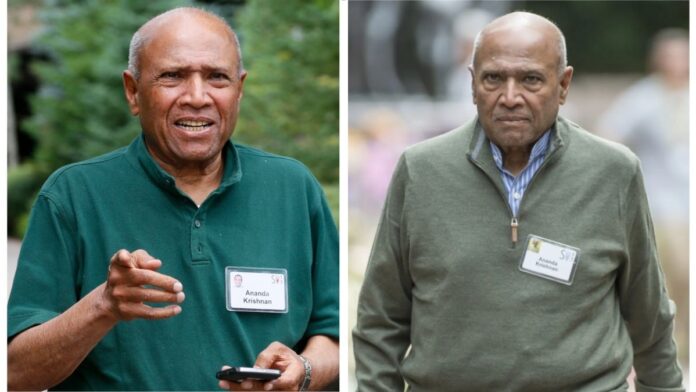 Ananda Krishnan in his company uniform