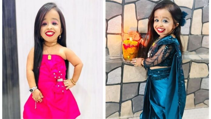 Jyoti Amge during Diwali celebration