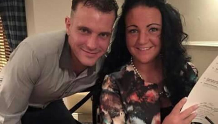 Darren Stephenson-Bennett with wife Rebecca Bennett