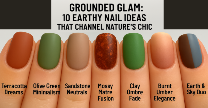 Earthy Nail Idea