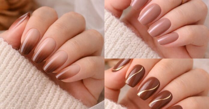 brown nail ideas