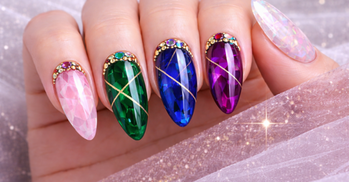Gemstone Nail Designs