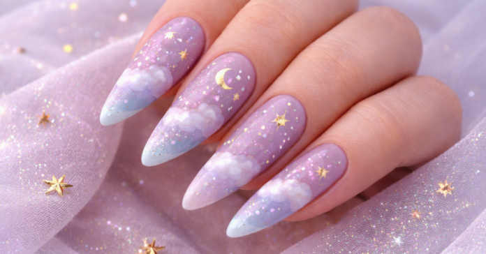 Glazed donut nails