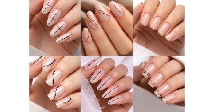 Minimalist Line Nail Art