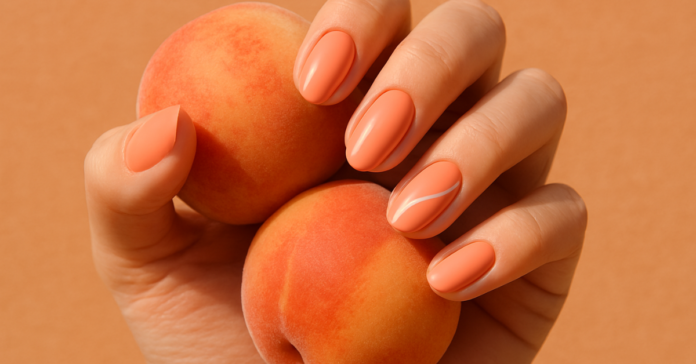Peach Coral Nail Ideas