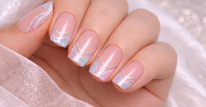Shimmer Tip Nails