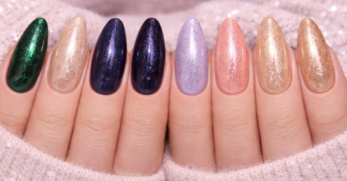 velvet effect nails